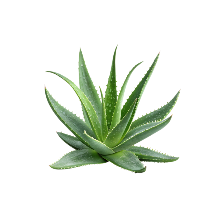 a green plant on a white background