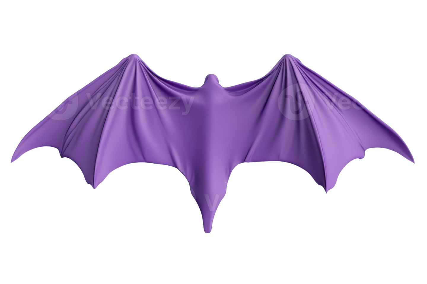 a purple bat on a white background