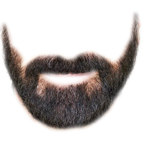 a close up of a man's beard