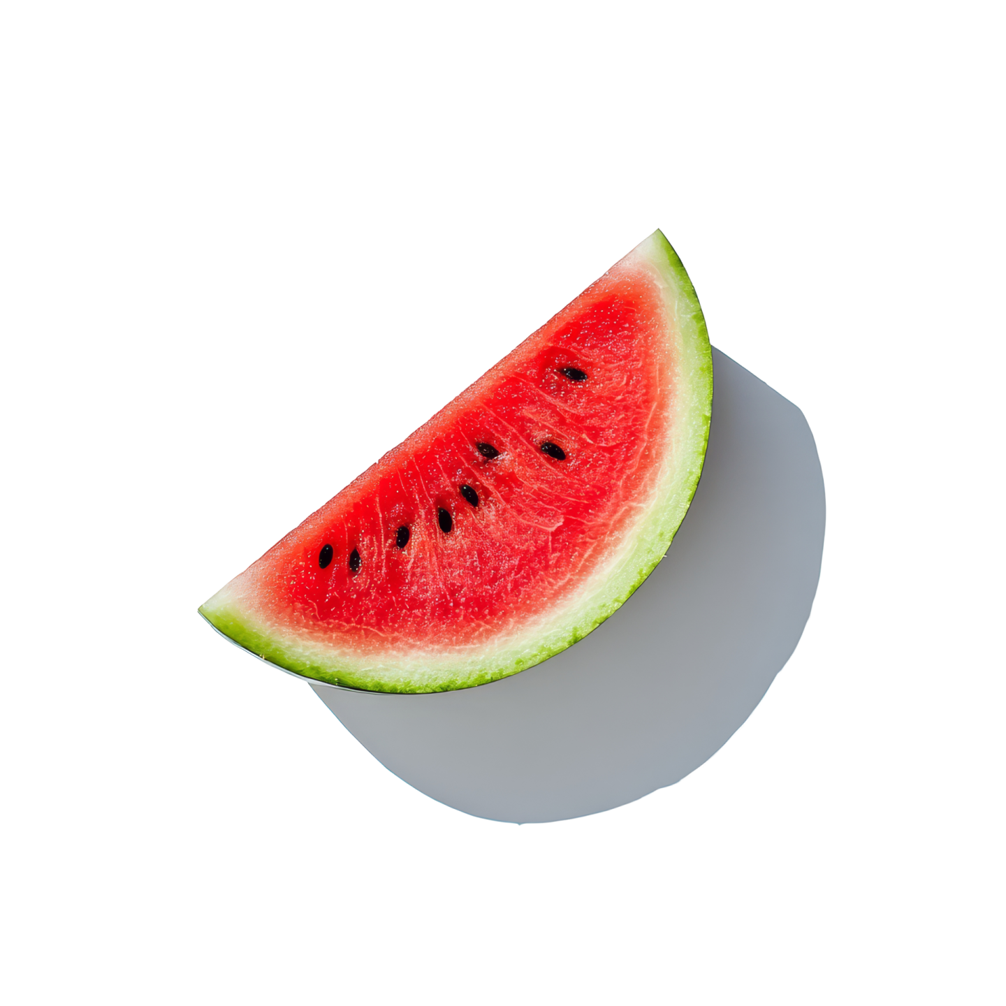 a slice of watermelon on a white background