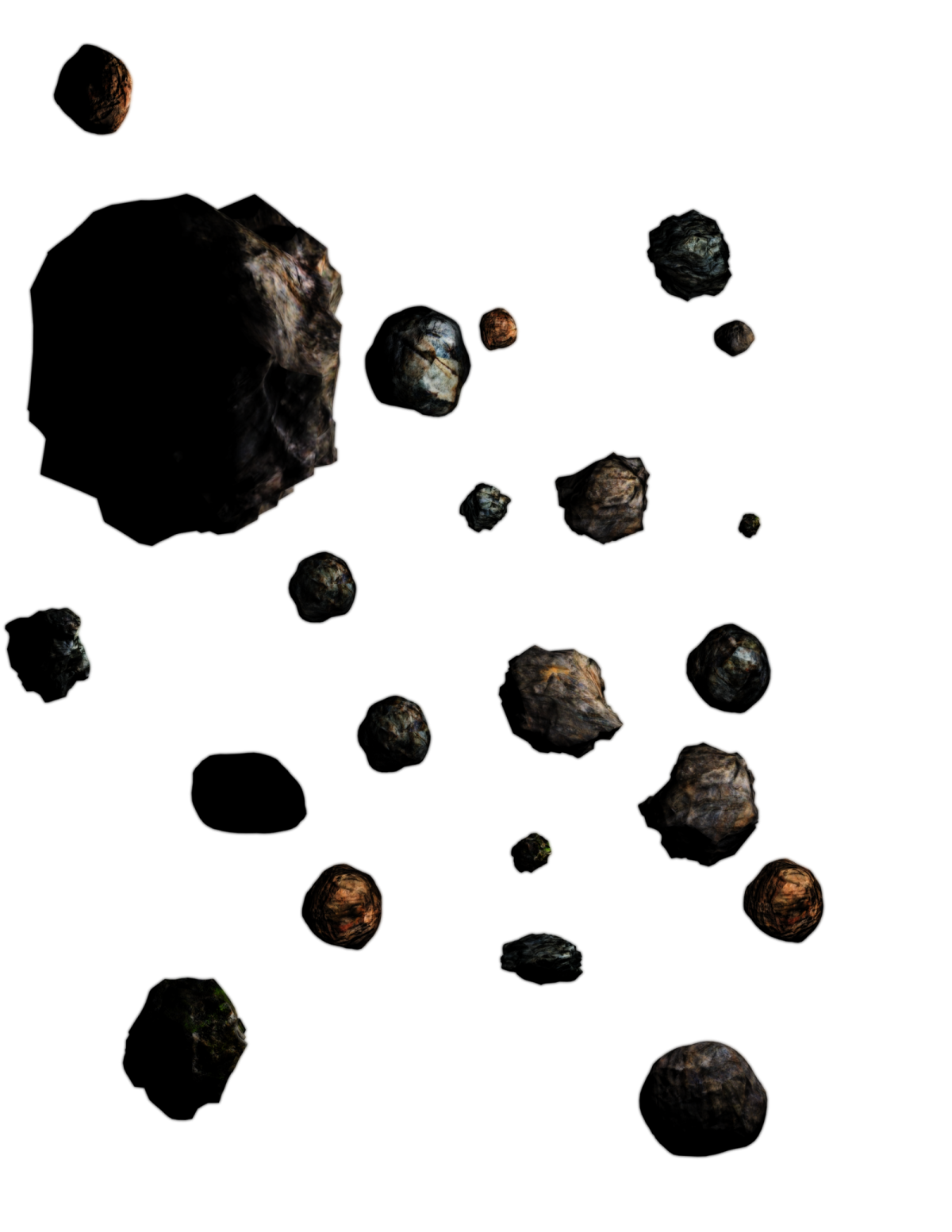 an image of rocks on a white background