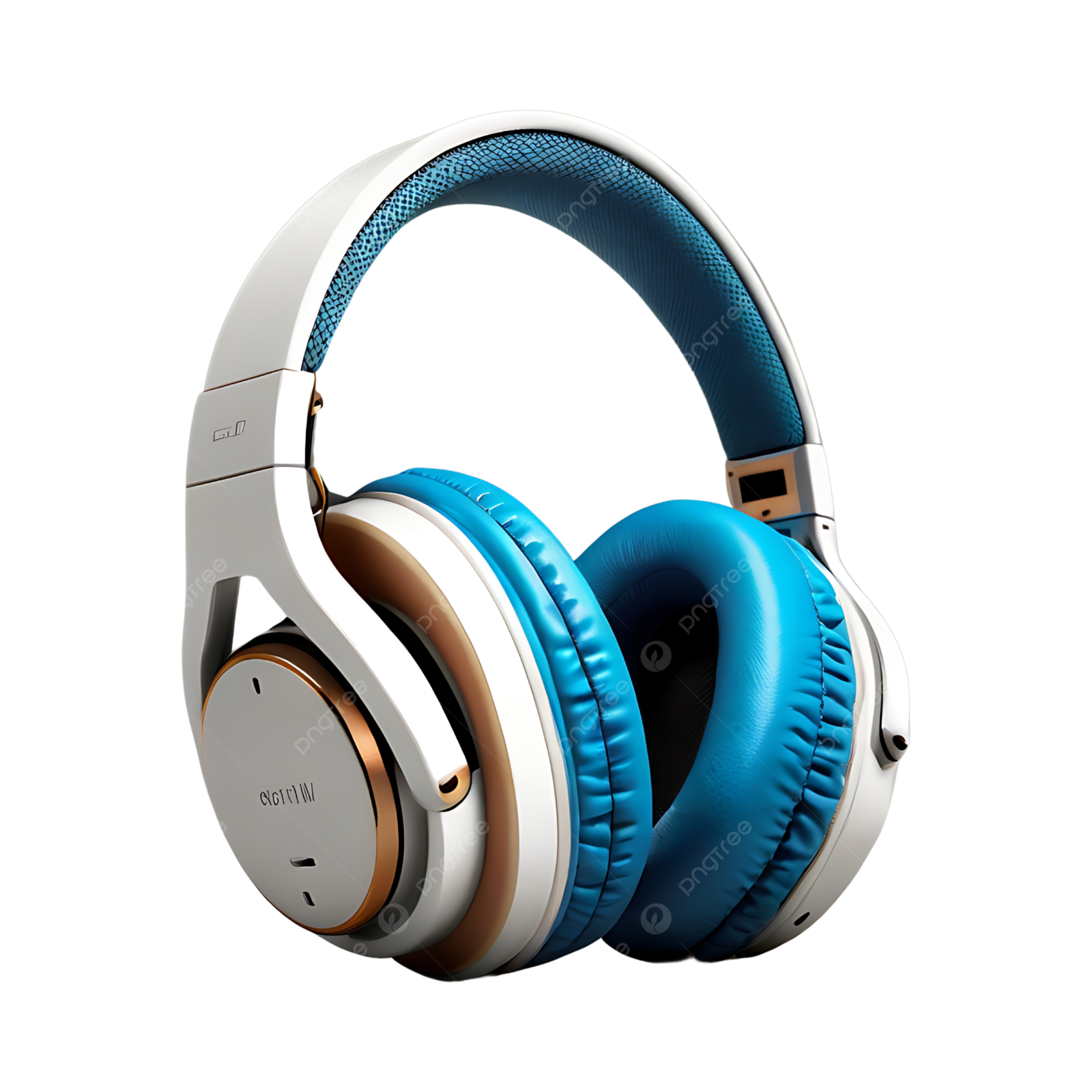 a pair of headphones on a white background