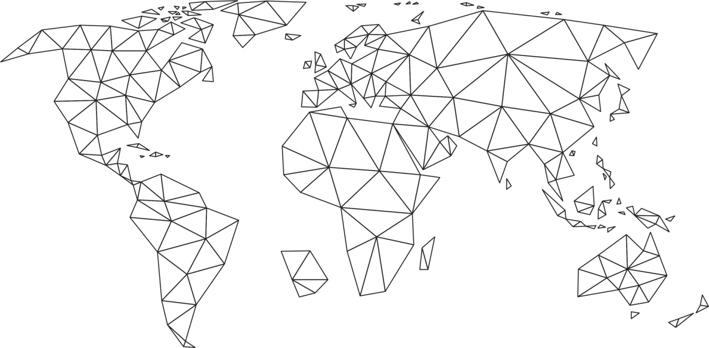 a black and white map of the world
