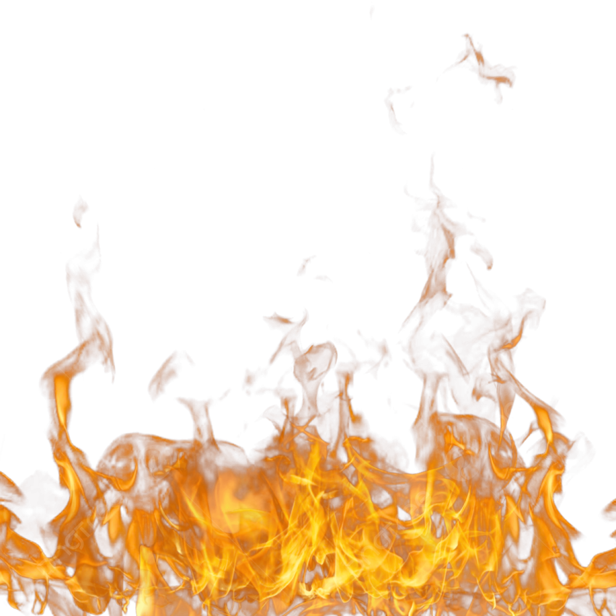 fire flames on a white background