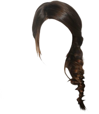 a woman's hair is shown on a white background