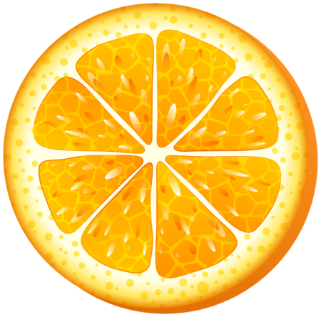 a slice of orange