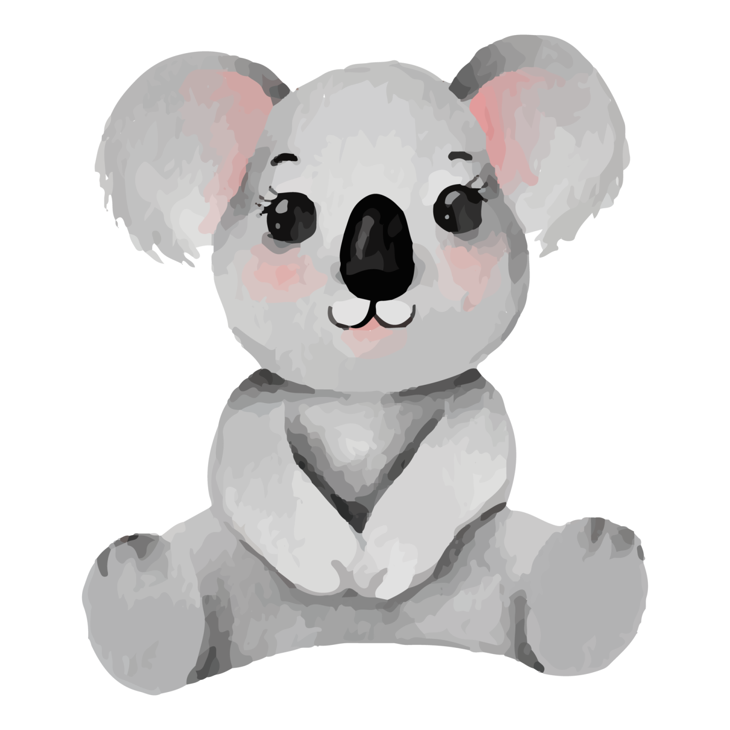 a cute koloa bear sitting on the ground