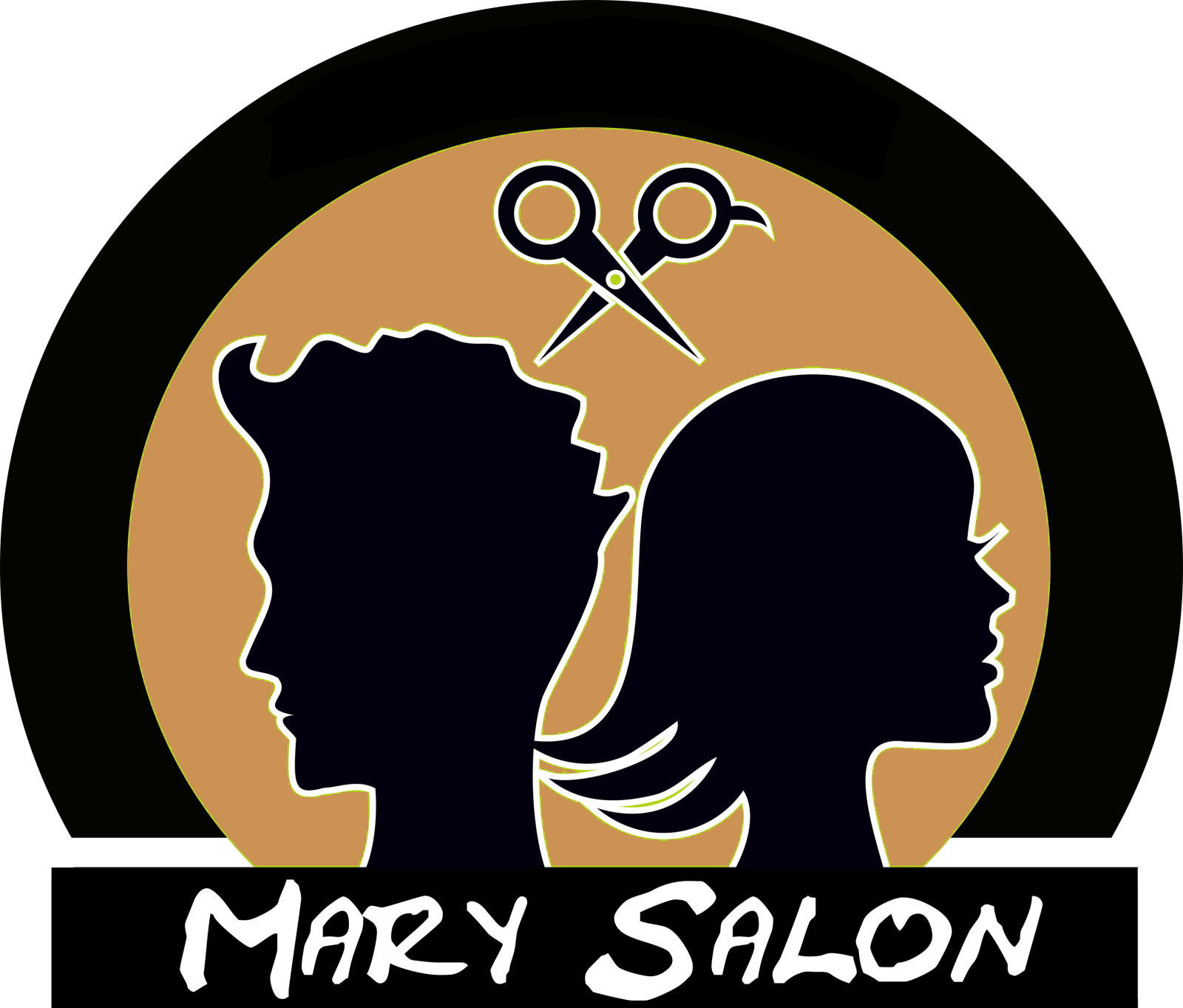 the logo for mr salon