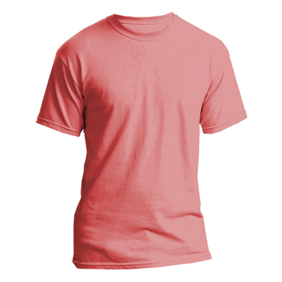 a pink t - shirt on a white background