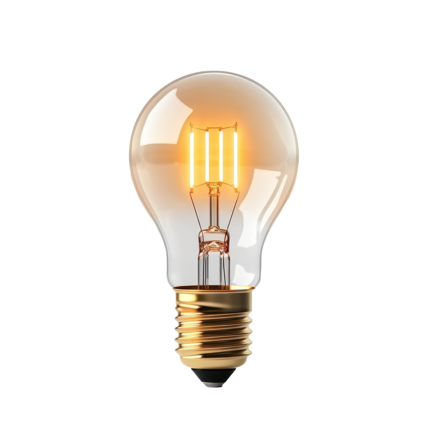 a light bulb on a white background