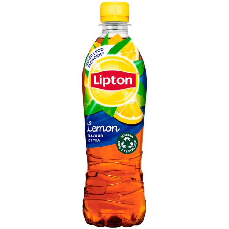 a bottle of lemon soda
