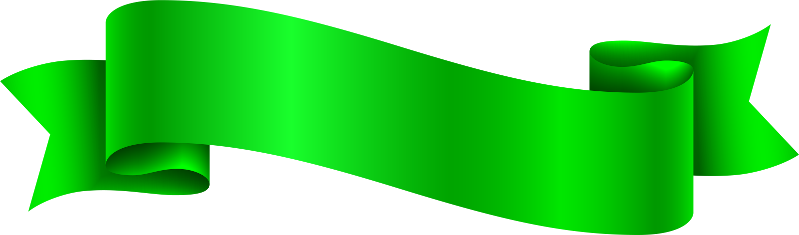 a green ribbon