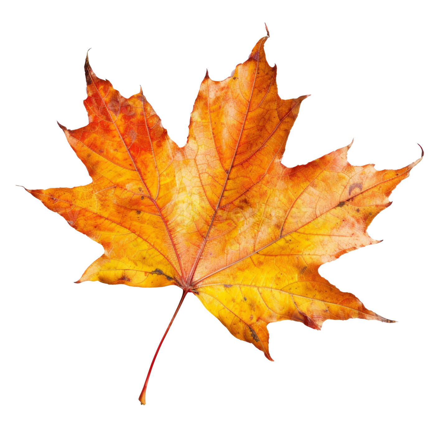 a maple leaf on a white background