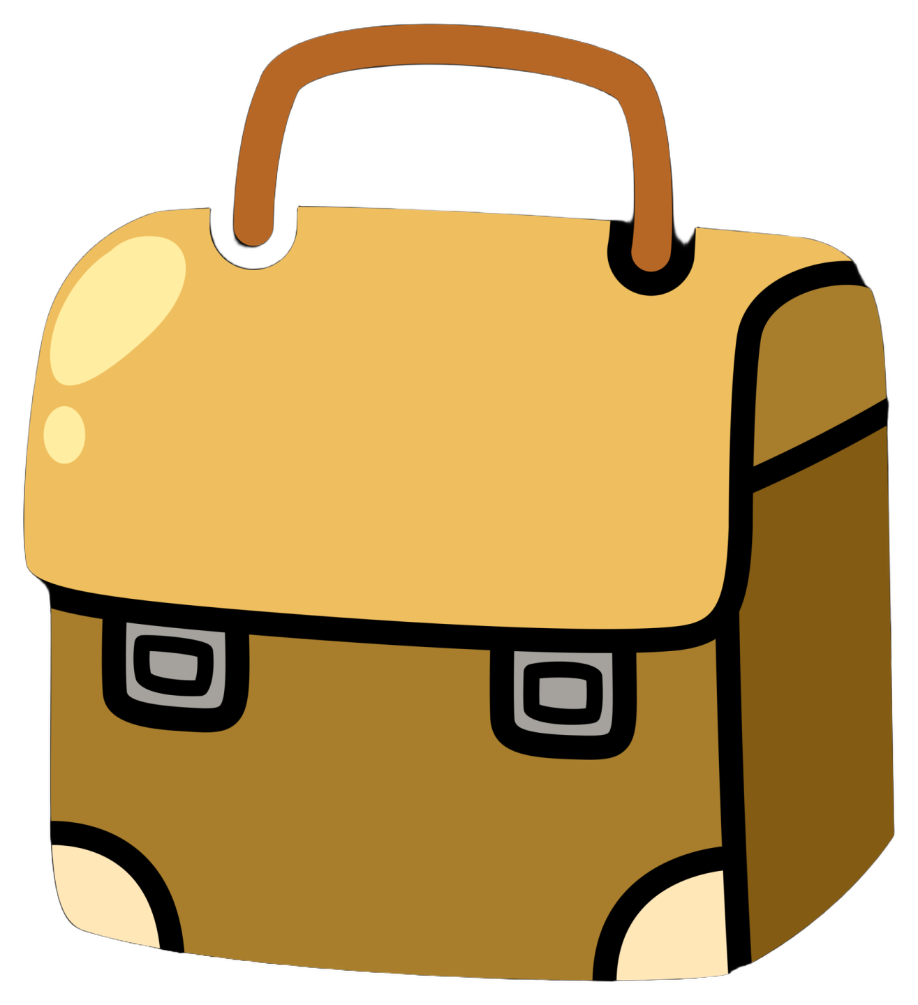 a brown school bag