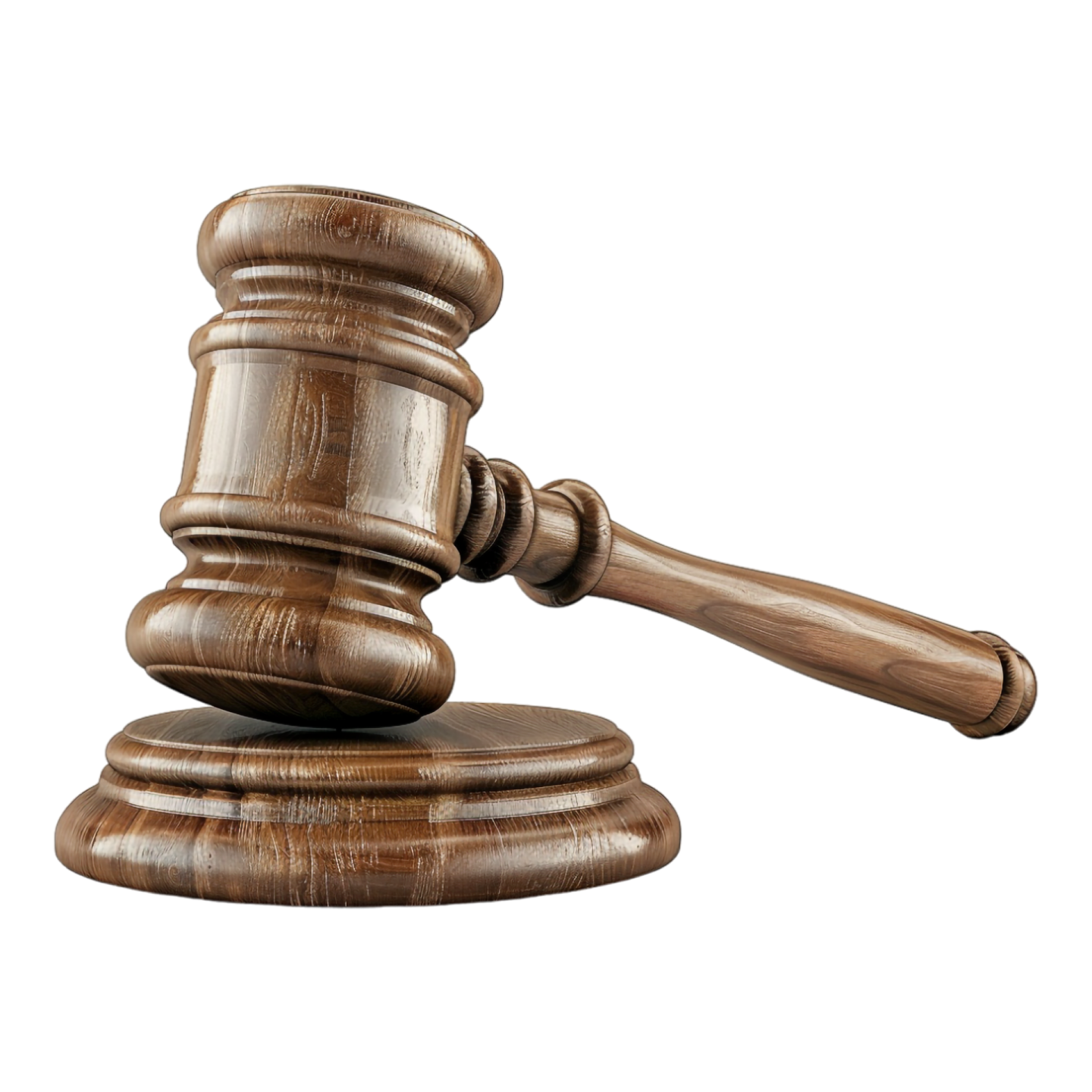 a wooden gaven on a white background