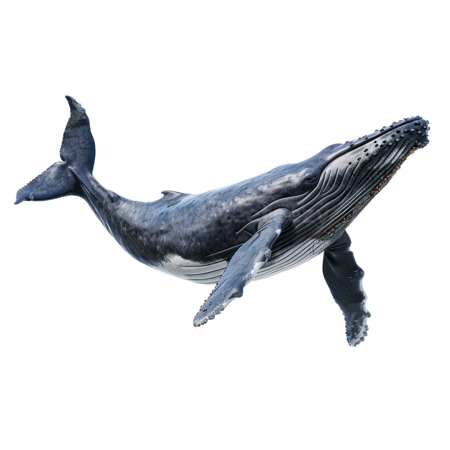 a blue whale swimming in the ocean