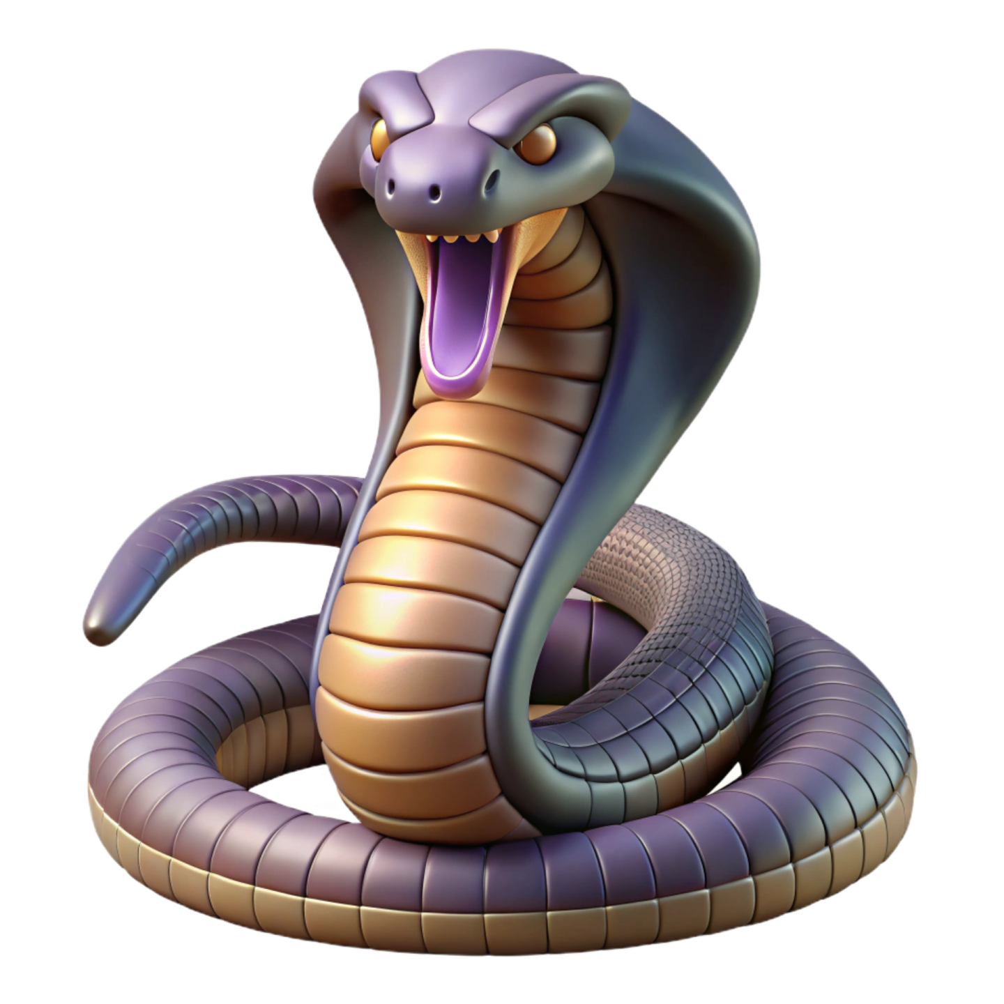 a cartoon snake with its mouth open