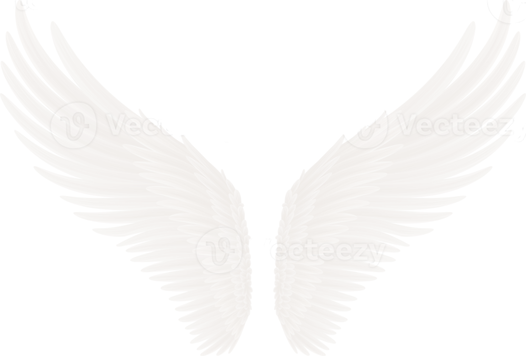 a white angel wings clipart