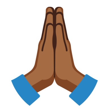 a pair of hands folded in prayer