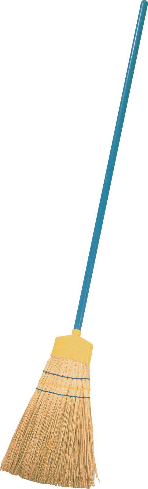 a broom on a white background