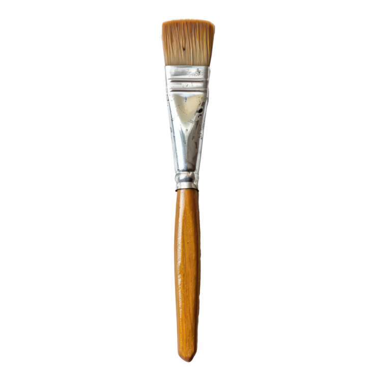 a paint brush on a white background