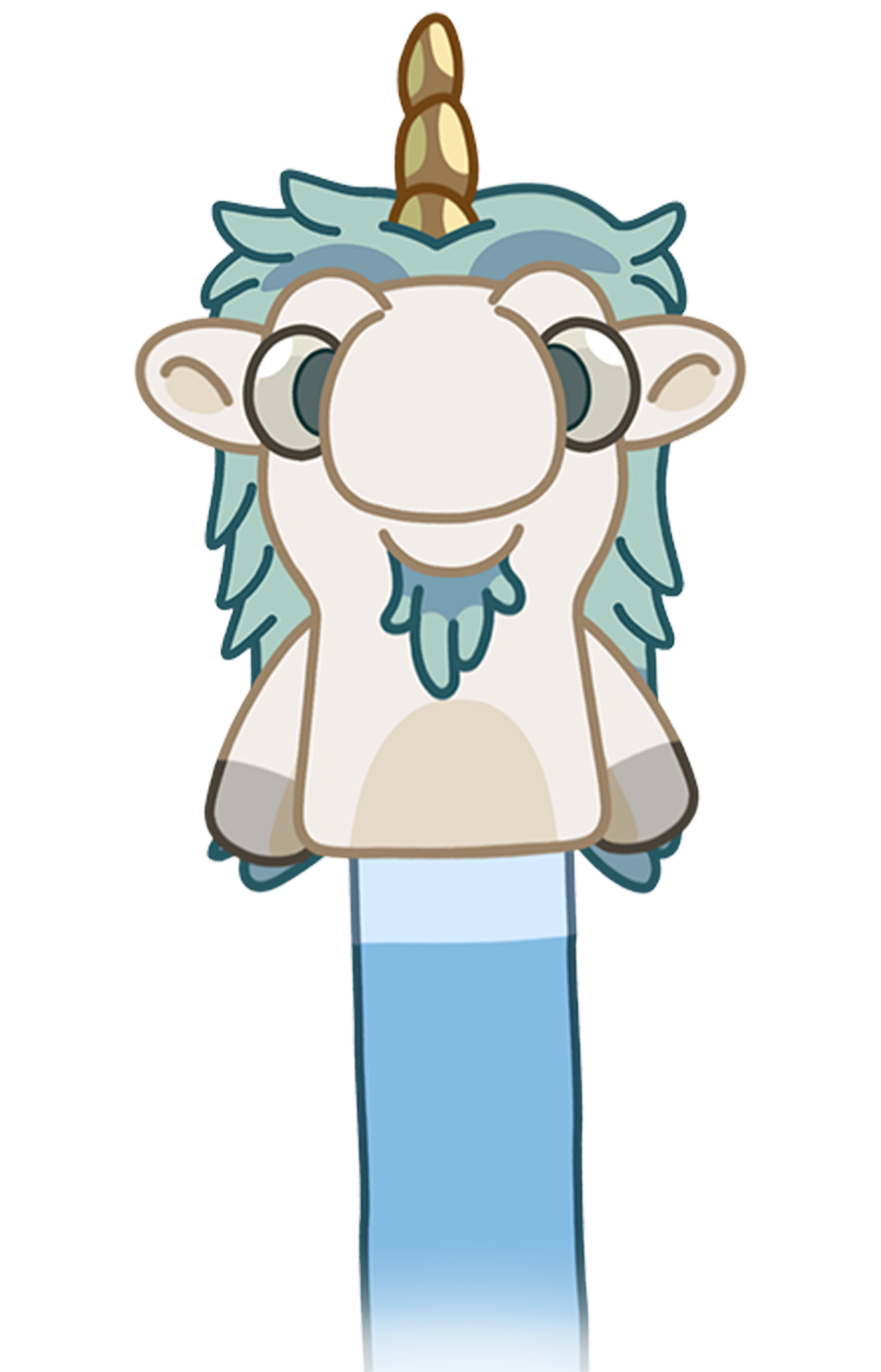 an image of a cartoon character with blue hair