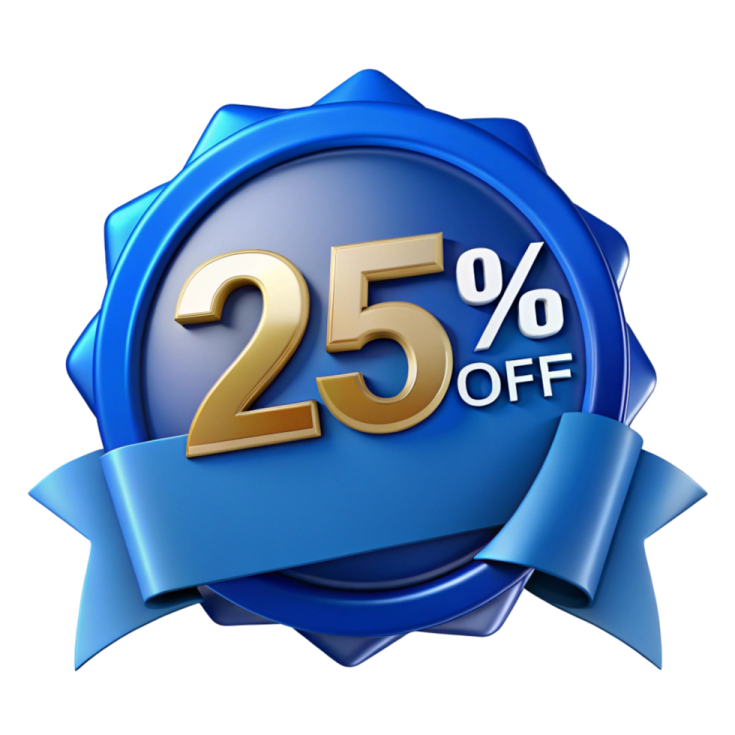 25 % off sale badge