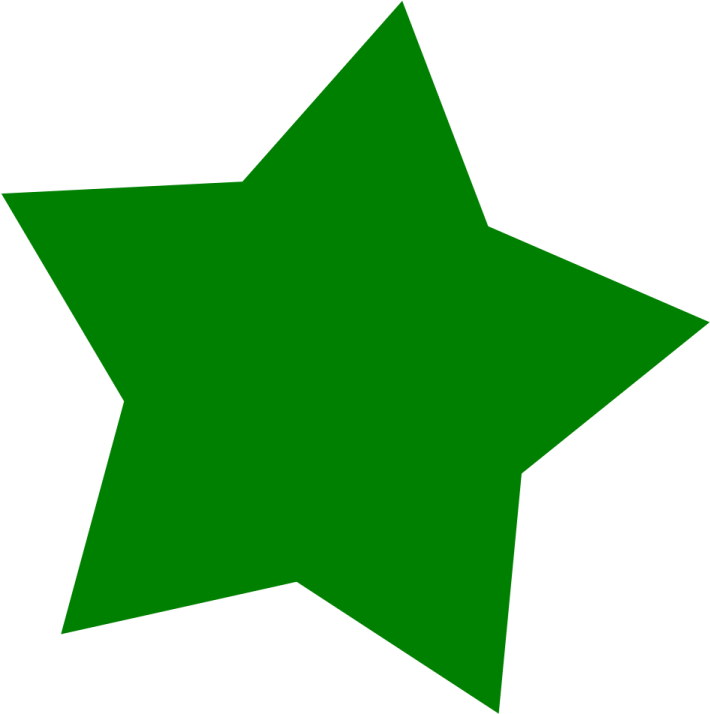 a green star
