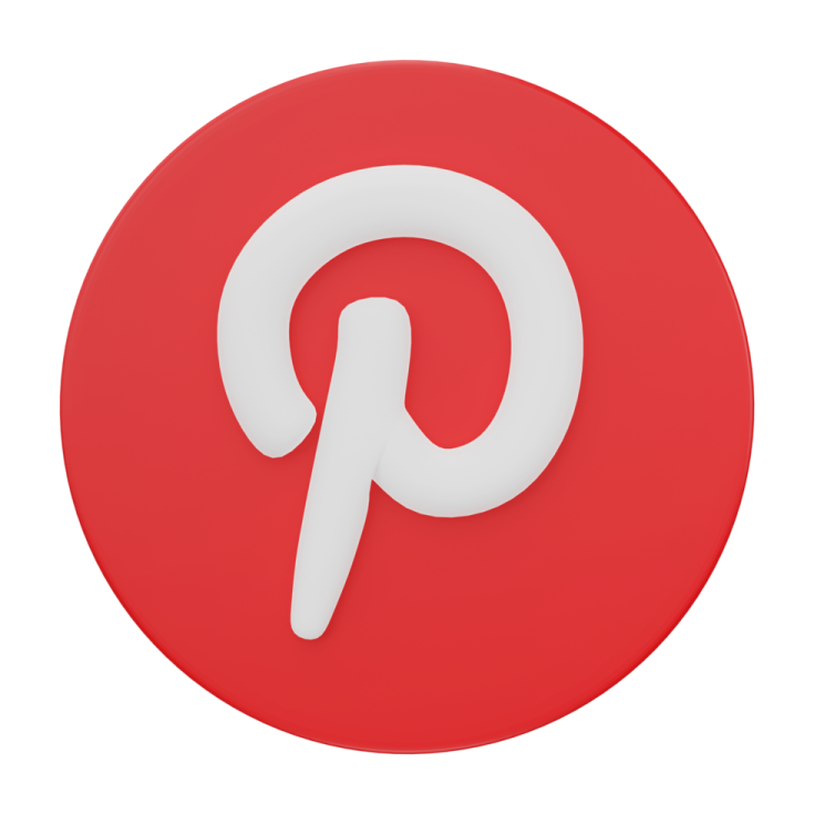 a red pin icon with the pin on it
