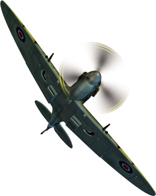 a small plane flying through the air