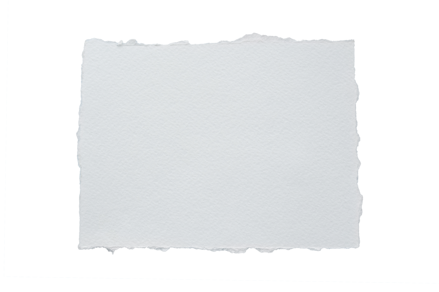 a piece of white paper on a white background