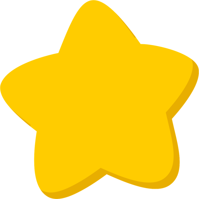 a yellow star on a white background
