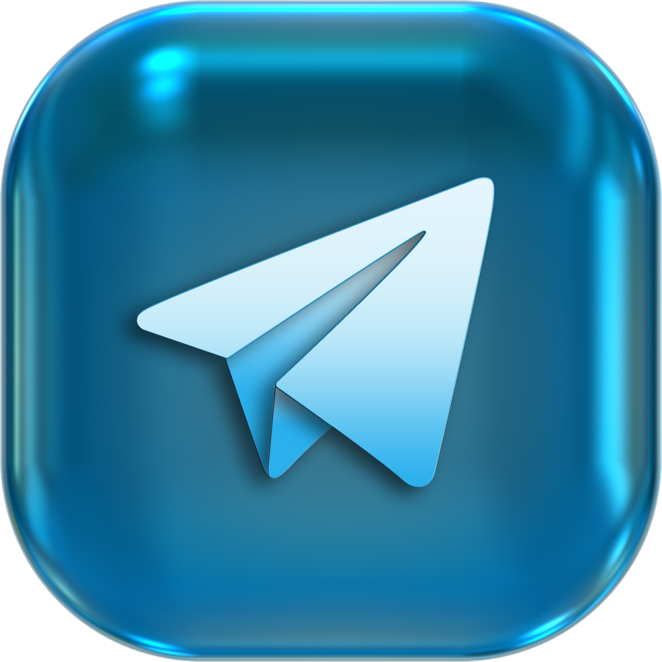 a blue button with an arrow on it