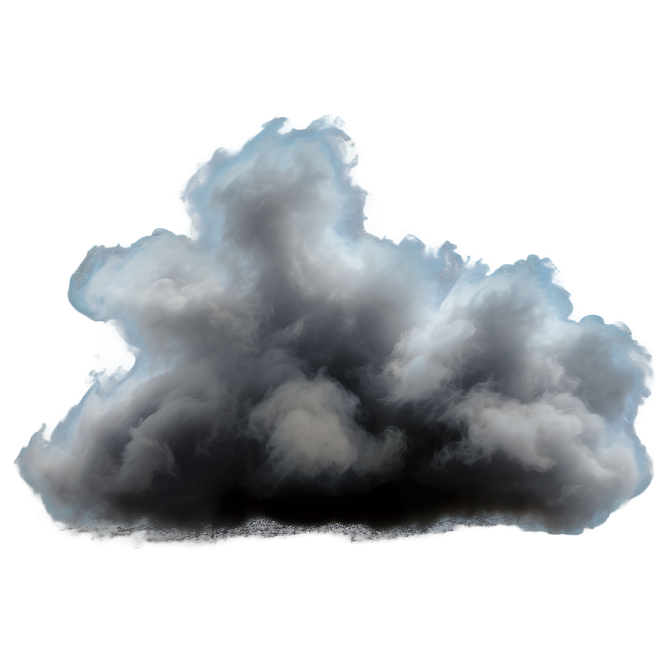 a black cloud on a white background