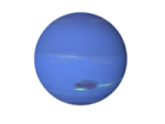 a blue planet with a white background
