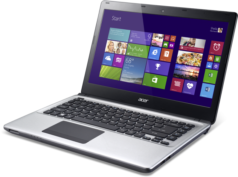a laptop with windows on the screen