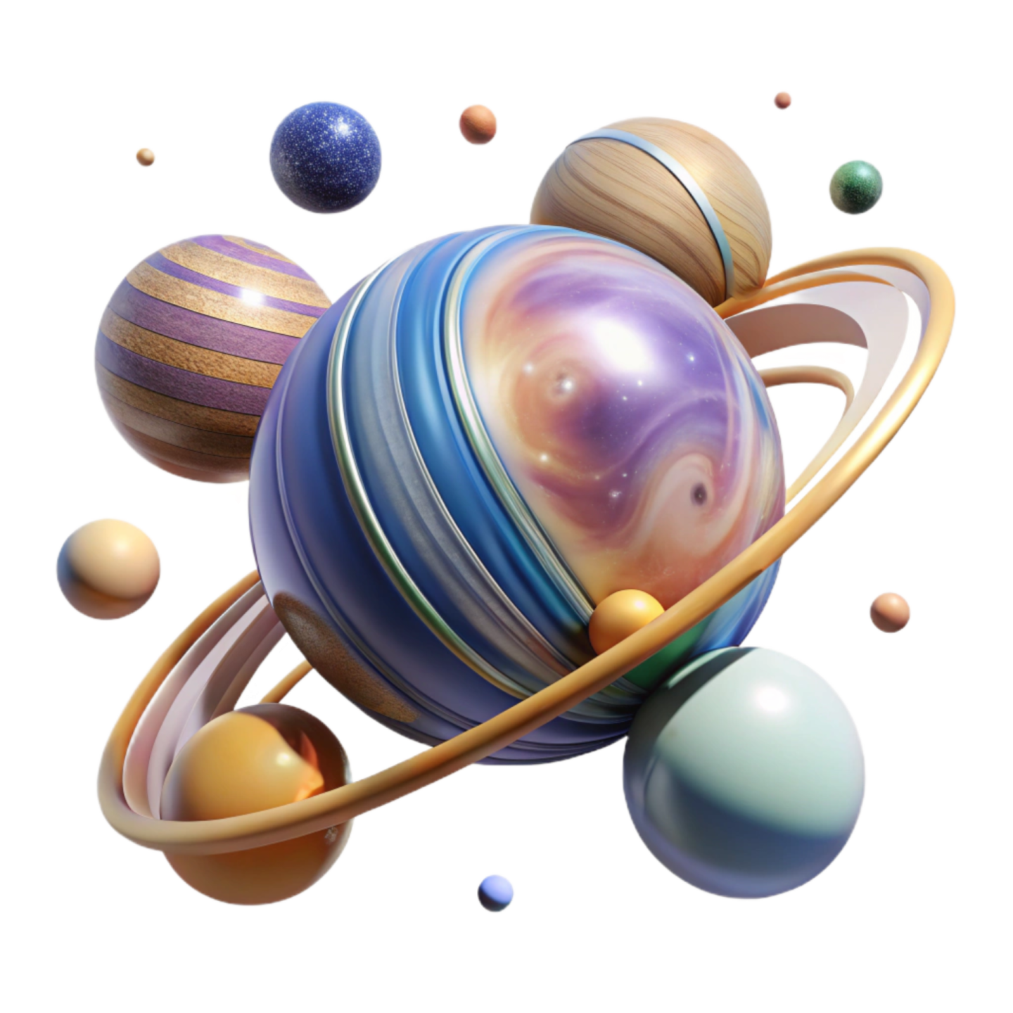 an image of the planets and their satellites