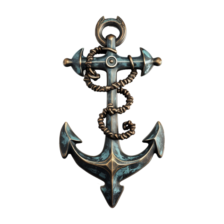 an anchor on a white background