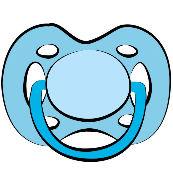 a blue paco with a white background