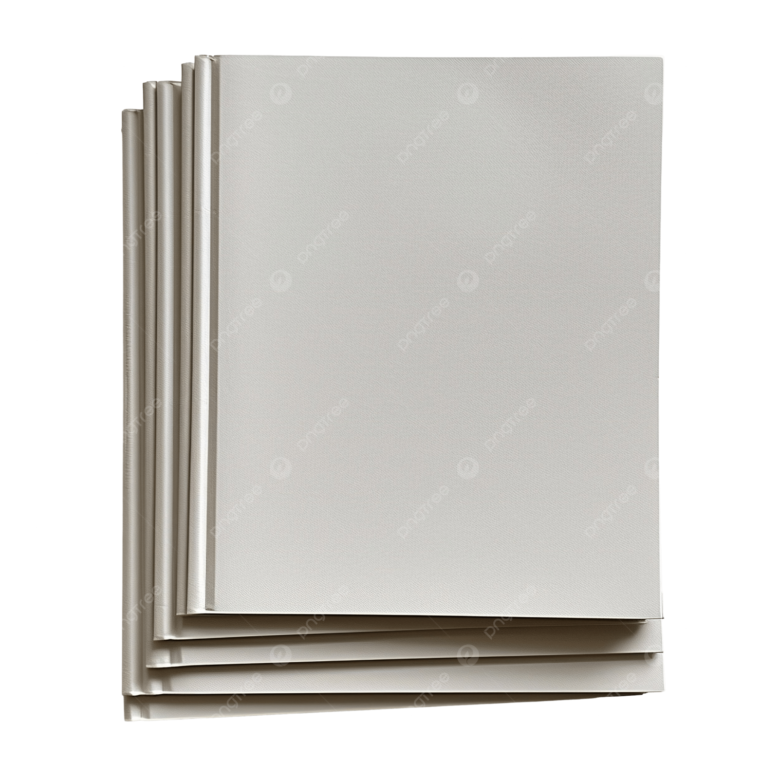 two sheets of white paper on a white background