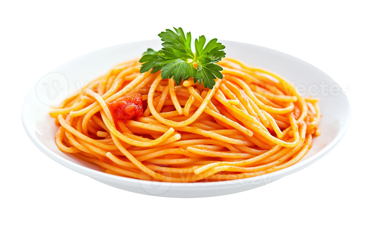 a bowl of spaghetti with tomato sauce and parise