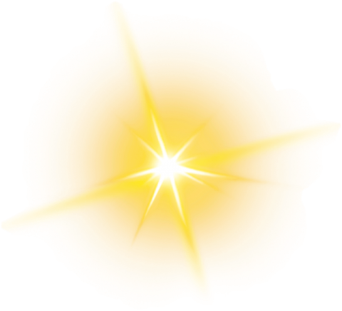 a bright yellow star on a white background
