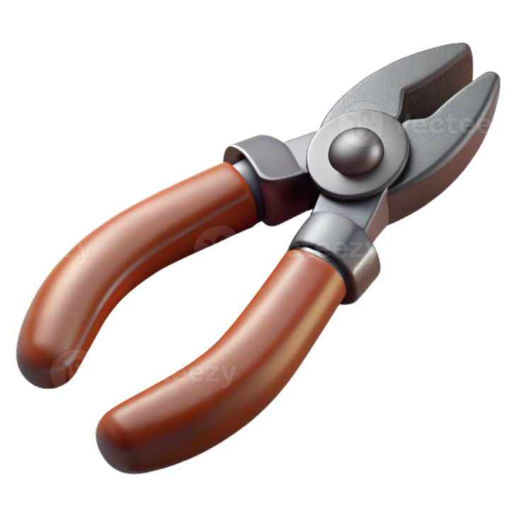 a pair of pliers on a white background
