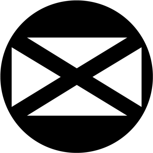 a black and white email icon