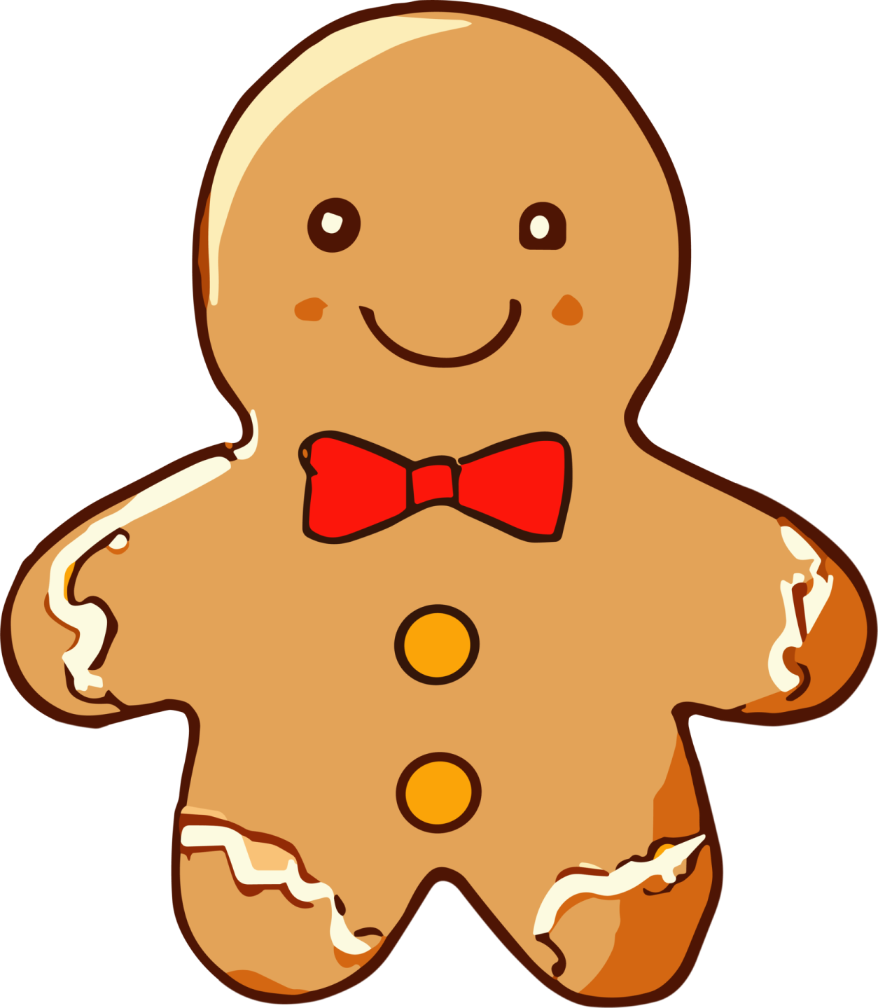 a cartoon ginger with a red bow tie