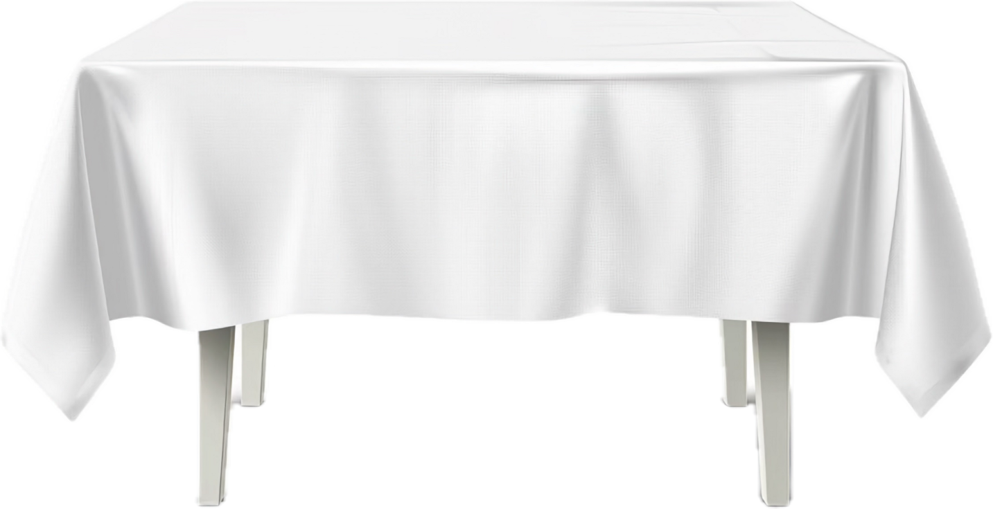 a white tablecloth on top of a chair