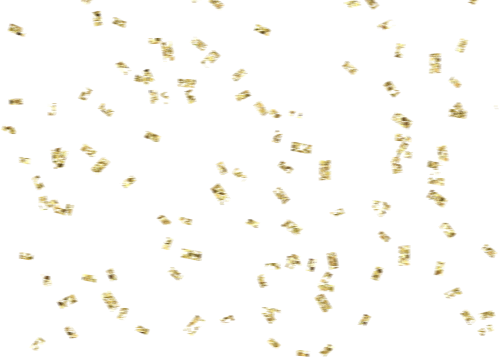 a white background with lots of gold flakes