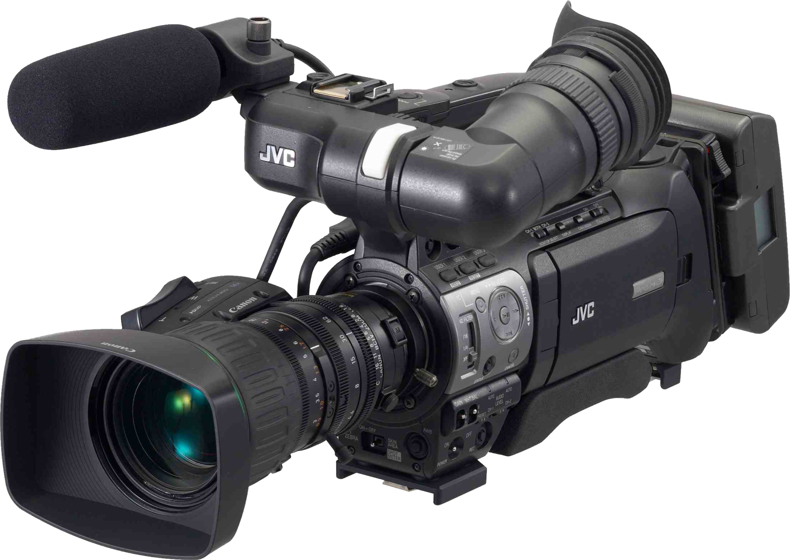 a video camera on a white background