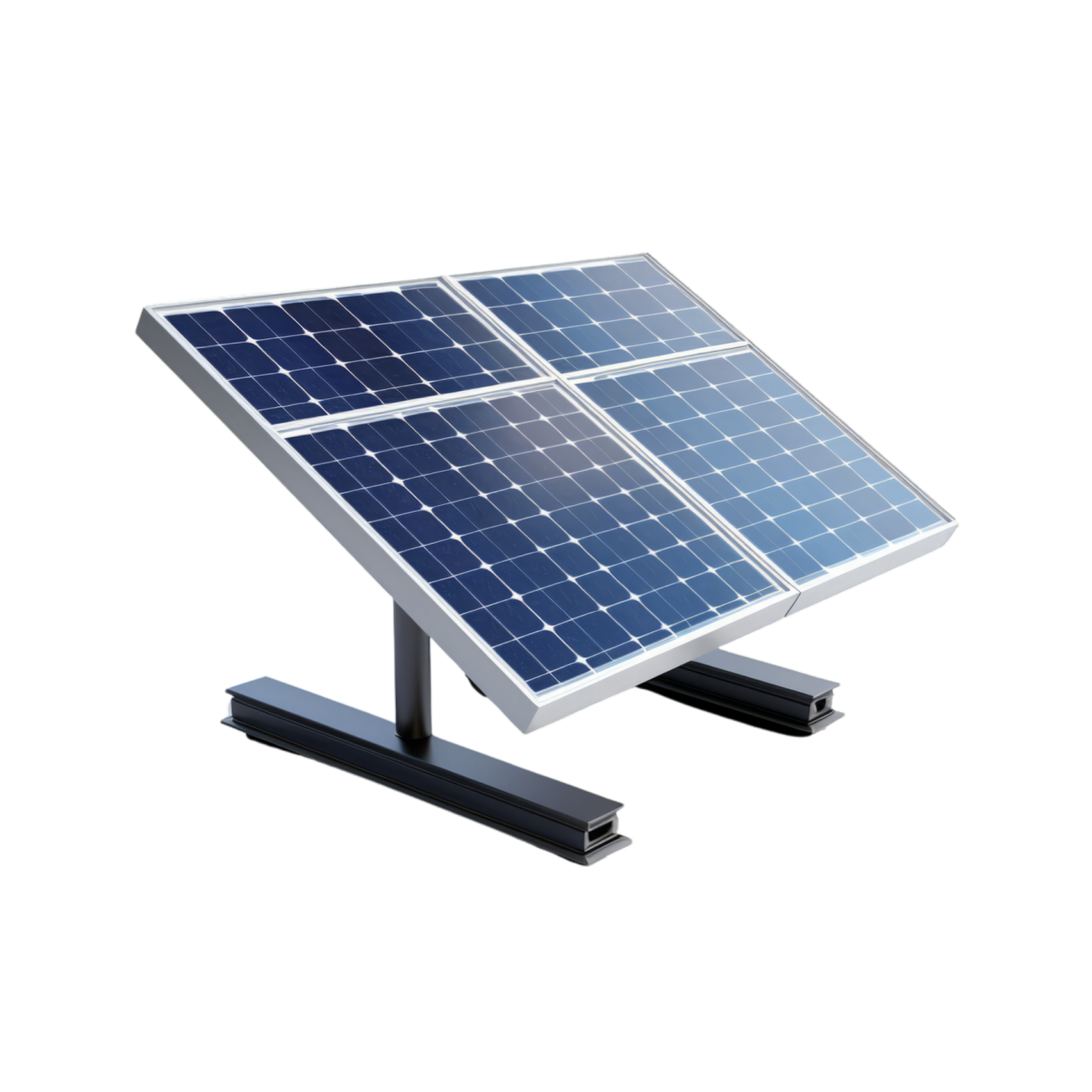 a solar panel mounted on a metal stand