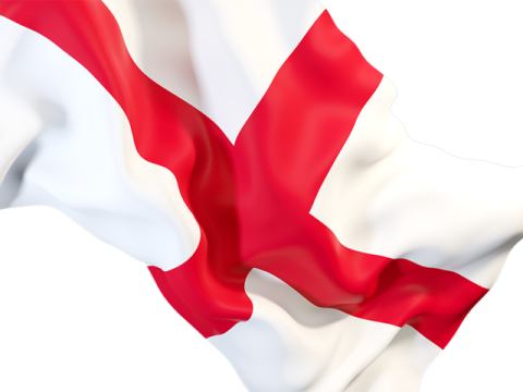 a white and red flag